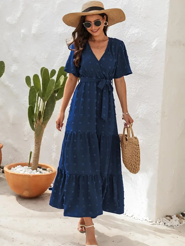 Cline | Élégante Robe Midi Évasée pour Femme