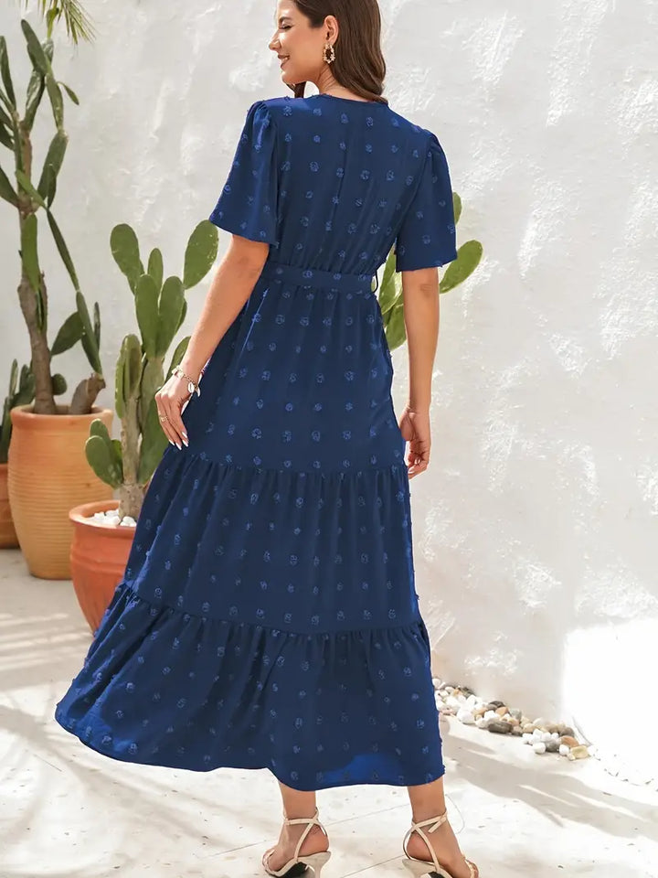 Cline | Élégante Robe Midi Évasée pour Femme