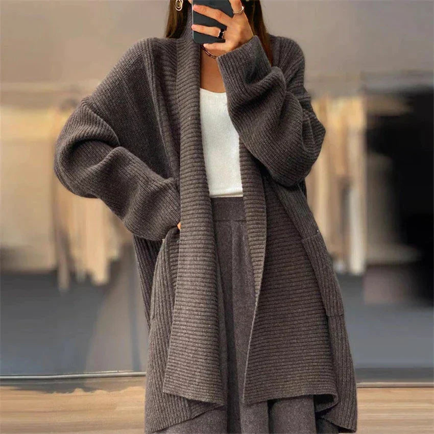 Danisha - Pull cardigan oversize élégant et chaud