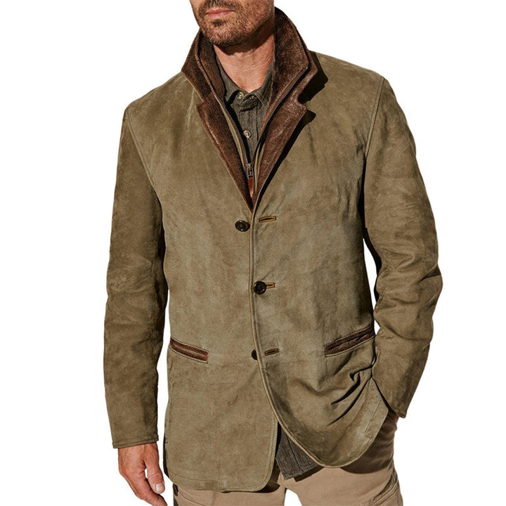 Amenhotep | Veste en suède vintage pour hommes
