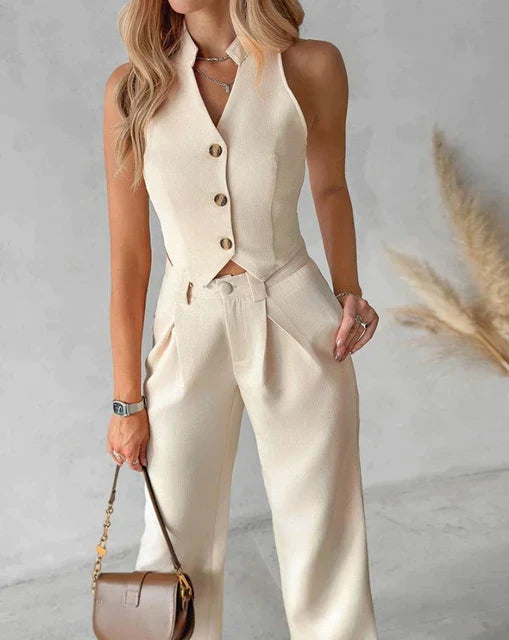 Chanda | Ensemble stylé tendance (top+pantalon)