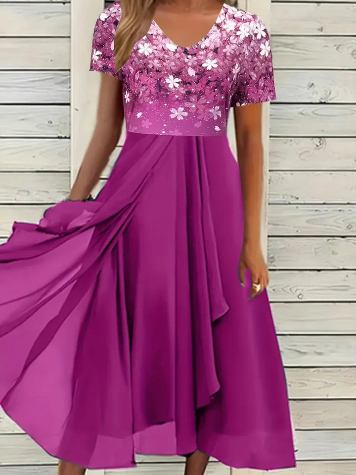Esmeralda | Robe Éblouissante Géométrique pour Femmes