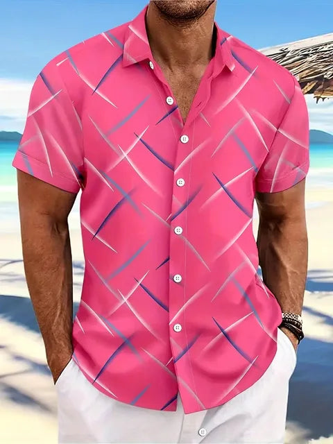 Daud | Chemise à Rayures Casual Homme