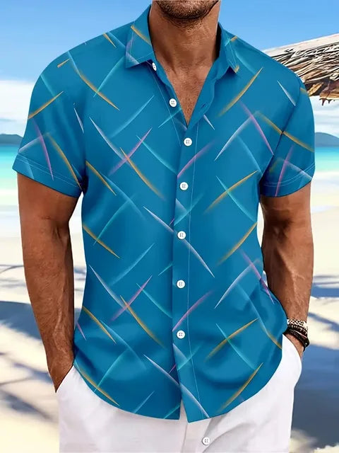 Daud | Chemise à Rayures Casual Homme