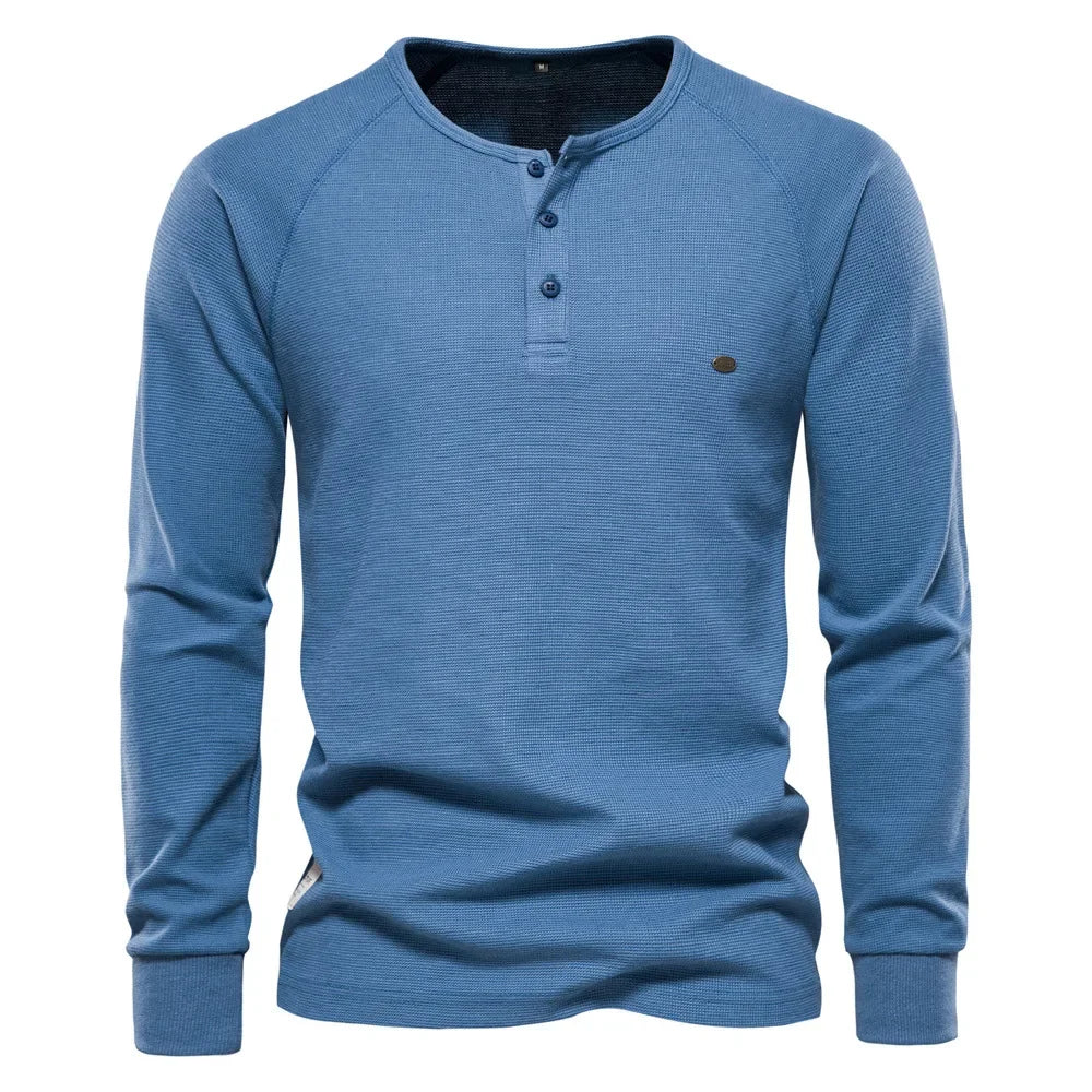 Fitz | T-shirt Moderne Henley pour Hommes