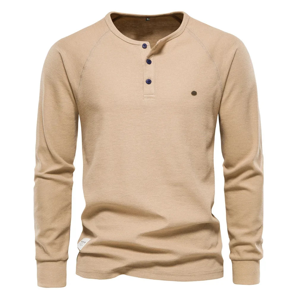 Fitz | T-shirt Moderne Henley pour Hommes