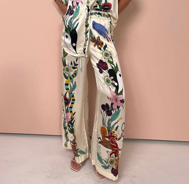 Amelie | Ensemble Décontracté Chemise Pantalon Femme