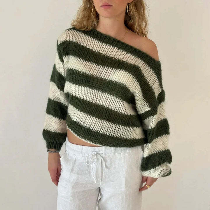 Gel | Cardigan ample à rayures pour femmes