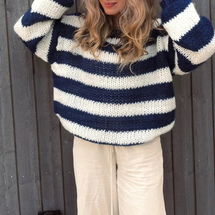 Gel | Cardigan ample à rayures pour femmes