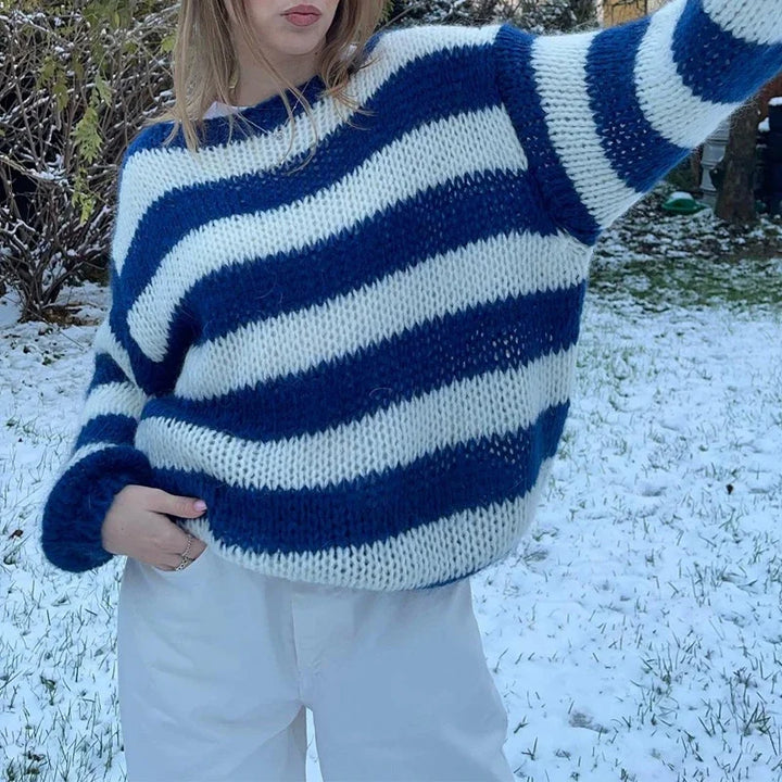Gel | Cardigan ample à rayures pour femmes