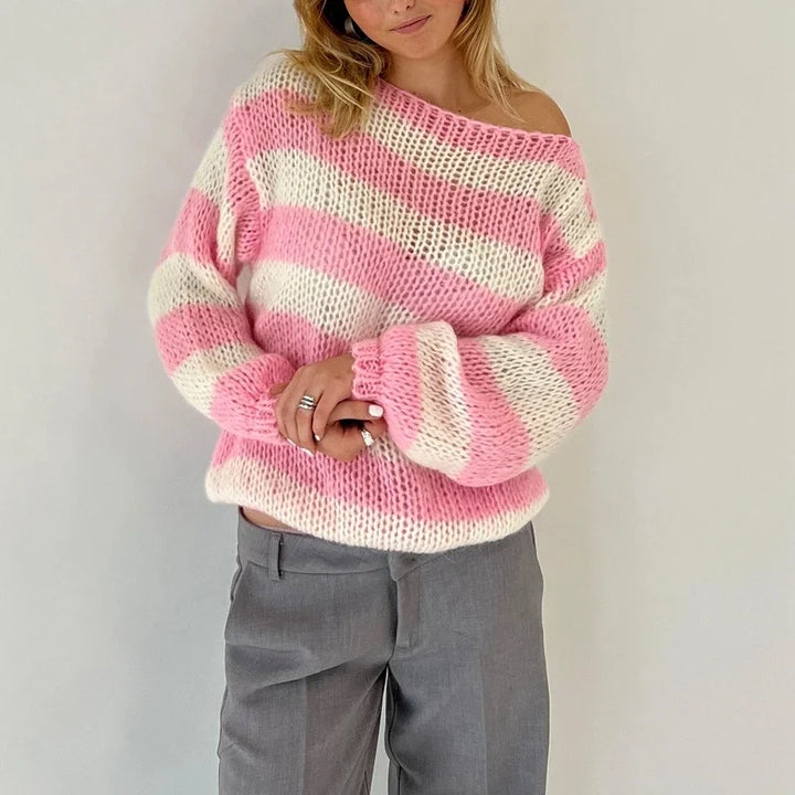 Gel | Cardigan ample à rayures pour femmes
