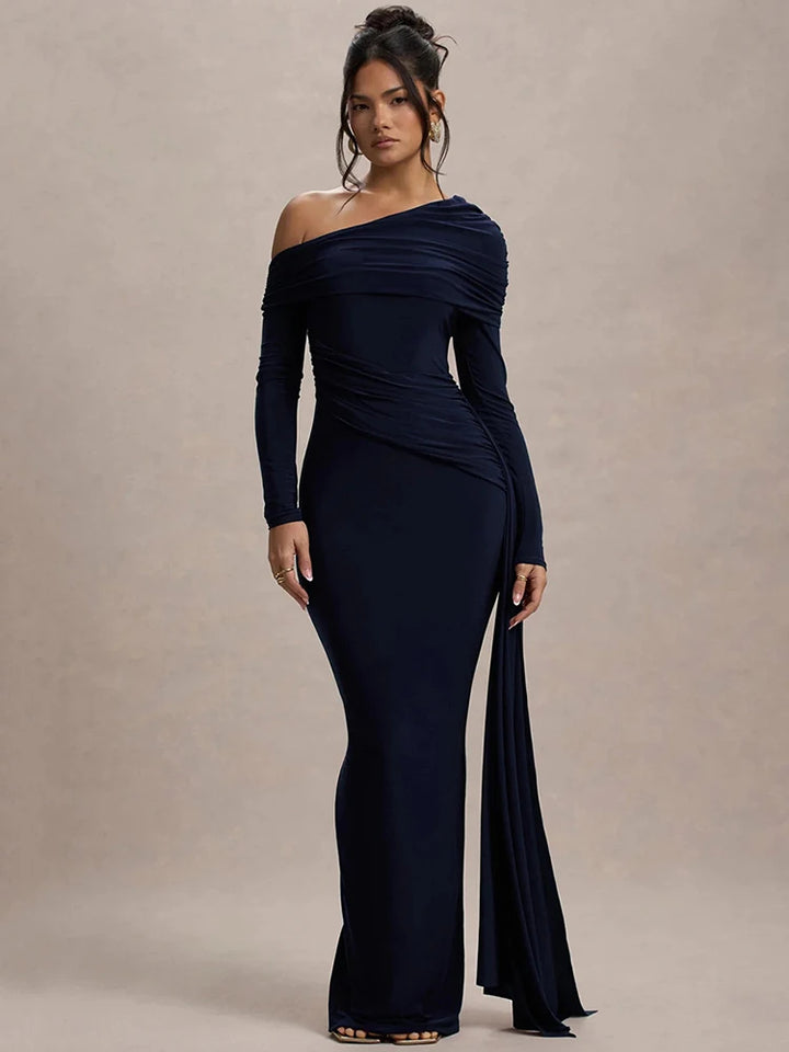 Glenda | Élégante Robe de Soirée Drapée pour Femmes