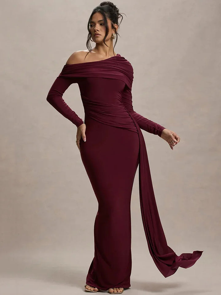 Glenda | Élégante Robe de Soirée Drapée pour Femmes