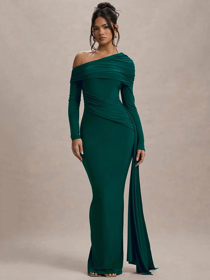 Glenda | Élégante Robe de Soirée Drapée pour Femmes