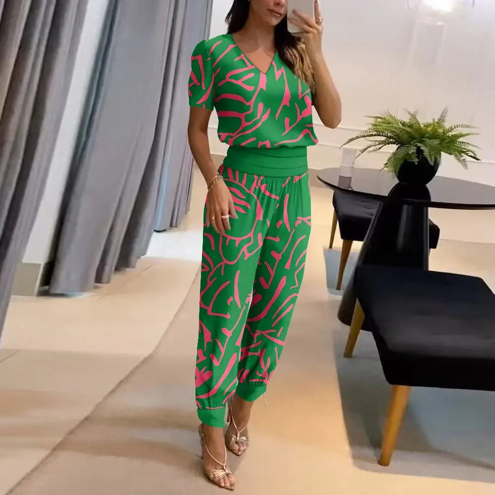 Shyamala | Ensemble Casual à Manches Courtes pour Femmes