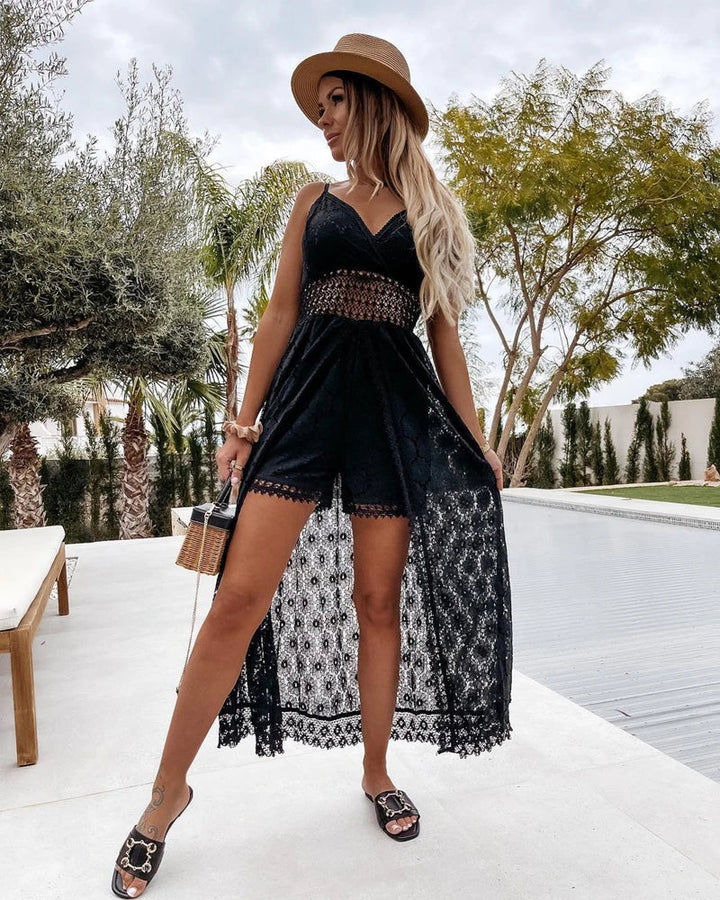 Handan | Jumpsuit avec imprimé dentelle
