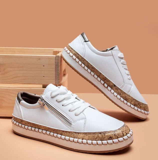 Iraida | Chaussures de sport orthopédiques avec imprimé floral et lacets