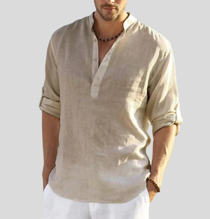 Bat-Erdene | Chemise décontractée en lin pour homme