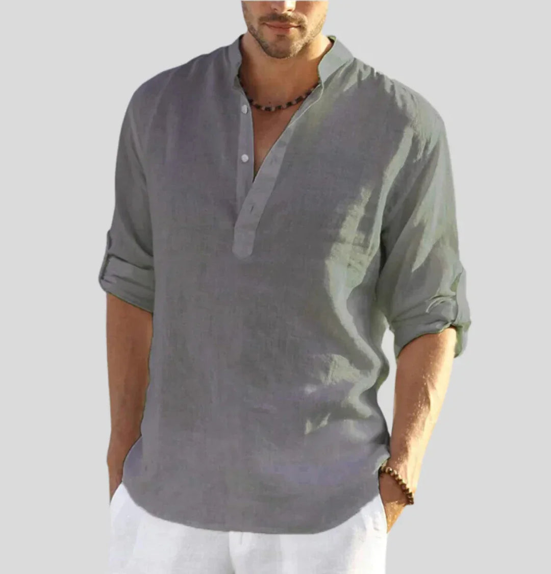 Bat-Erdene | Chemise décontractée en lin pour homme