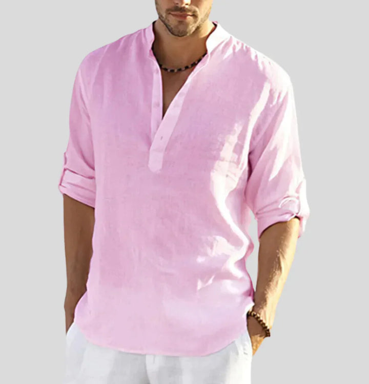 Bat-Erdene | Chemise décontractée en lin pour homme