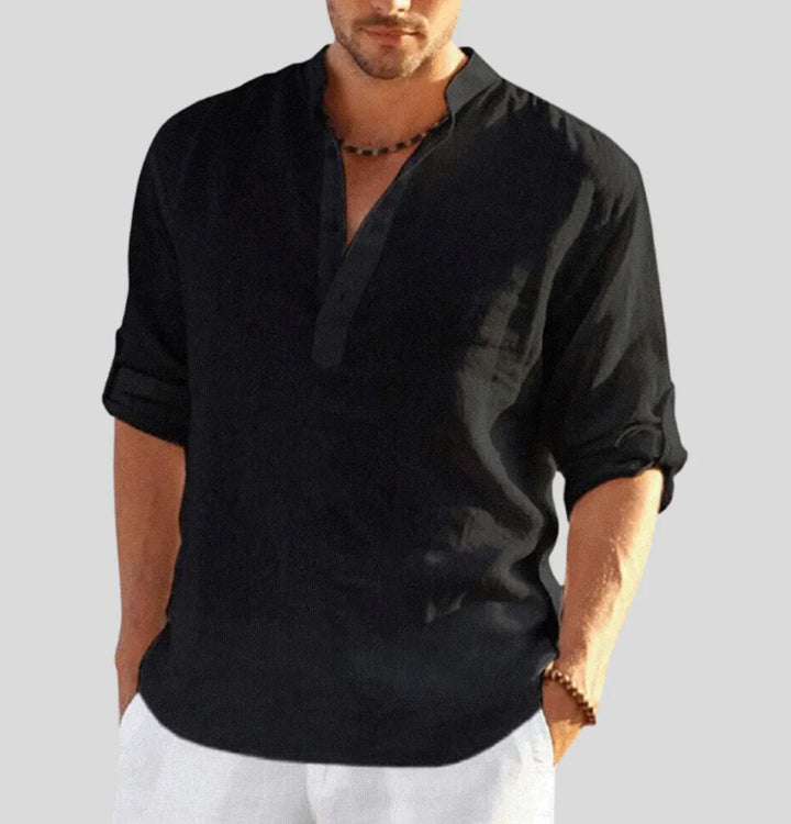 Bat-Erdene | Chemise décontractée en lin pour homme