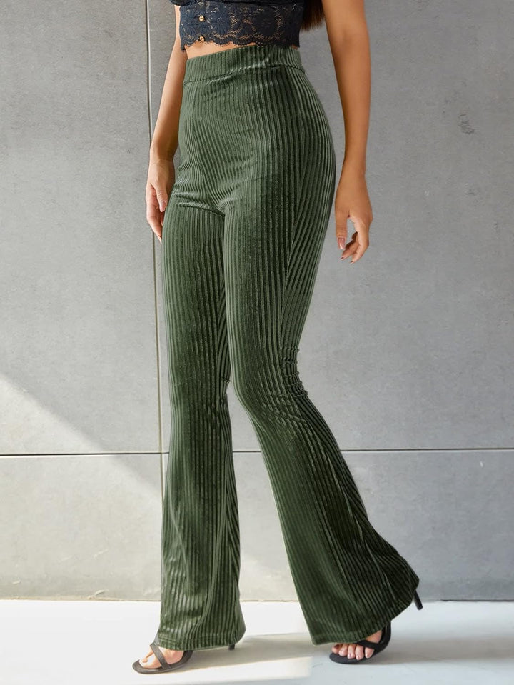 Melanie - Pantalon Large en Velours Côtelé