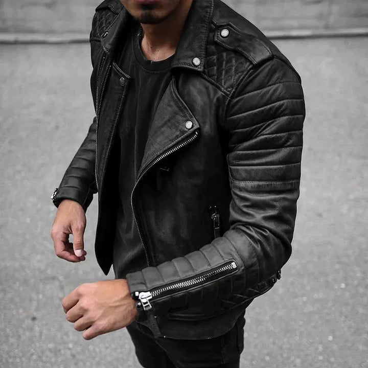 Mahmud | Veste en cuir intemporelle pour hommes