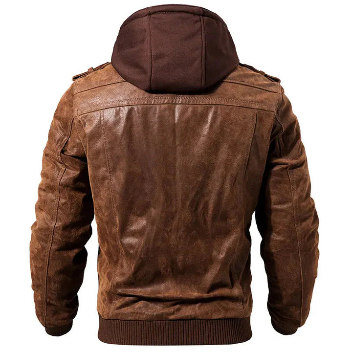 Rahula | Blouson Cuir Élégant pour Hommes