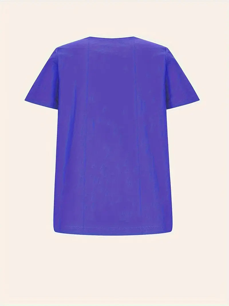 Janine | T-shirt décontracté à boutons pour femmes