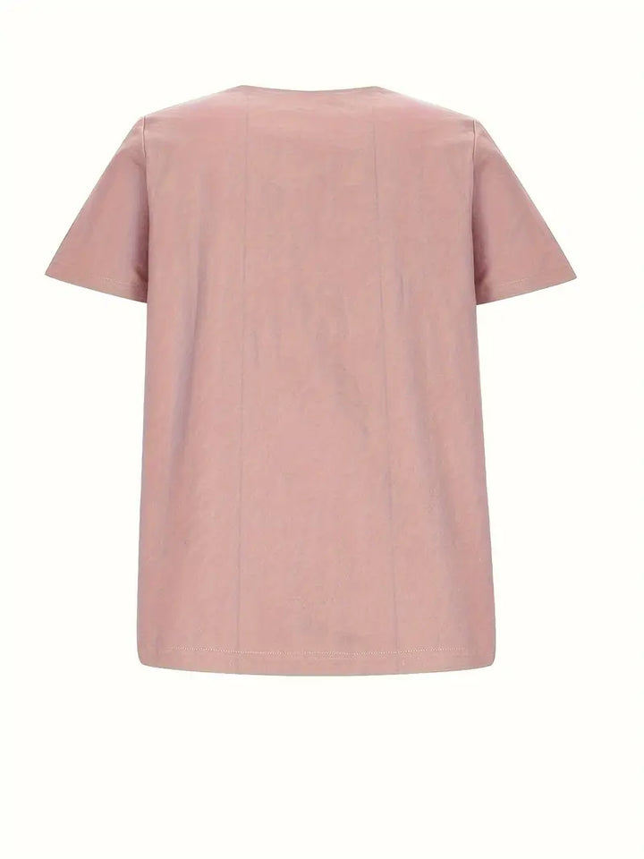 Janine | T-shirt décontracté à boutons pour femmes