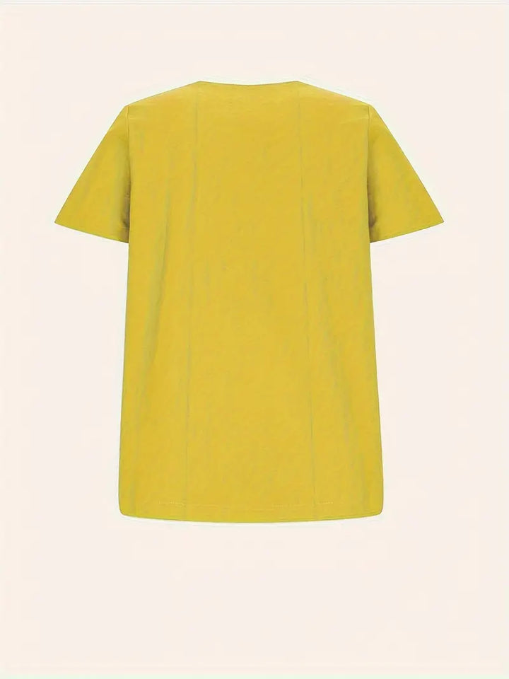 Janine | T-shirt décontracté à boutons pour femmes