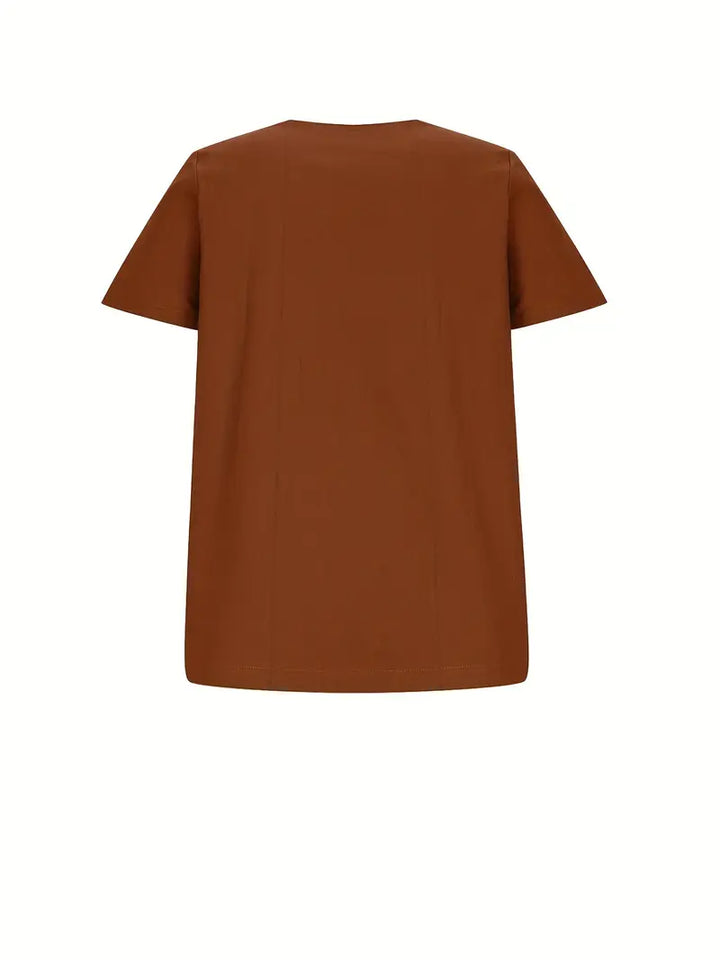 Janine | T-shirt décontracté à boutons pour femmes