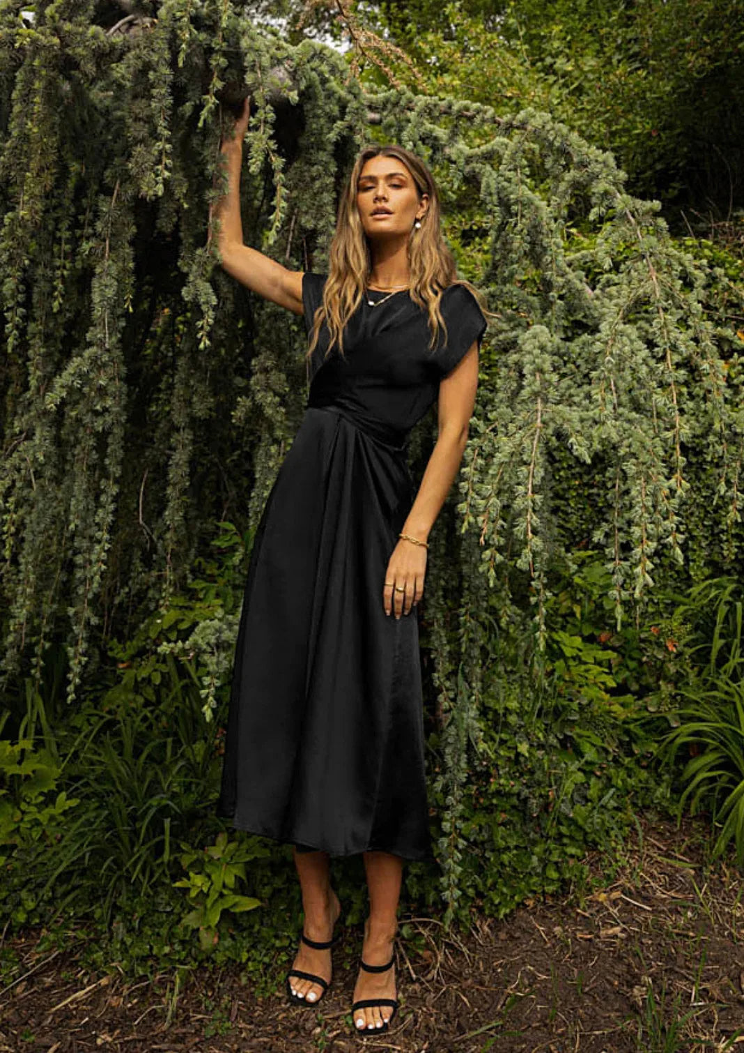 Kimmie | Élégante Robe de Soirée Drapée pour Femme