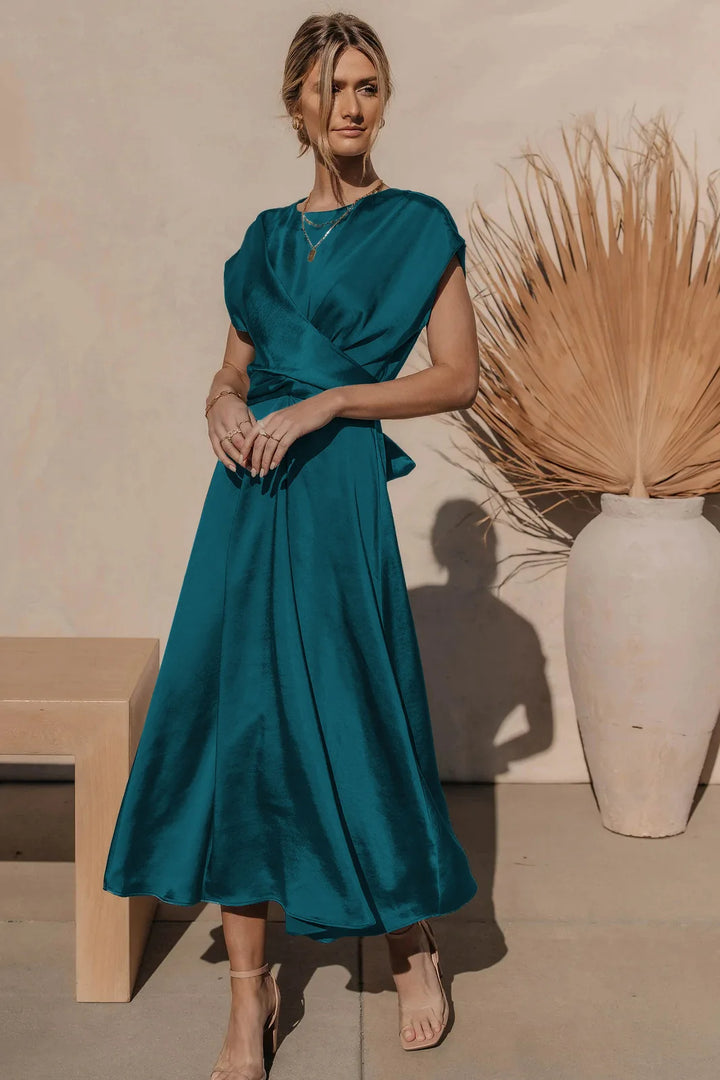 Kimmie | Élégante Robe de Soirée Drapée pour Femme
