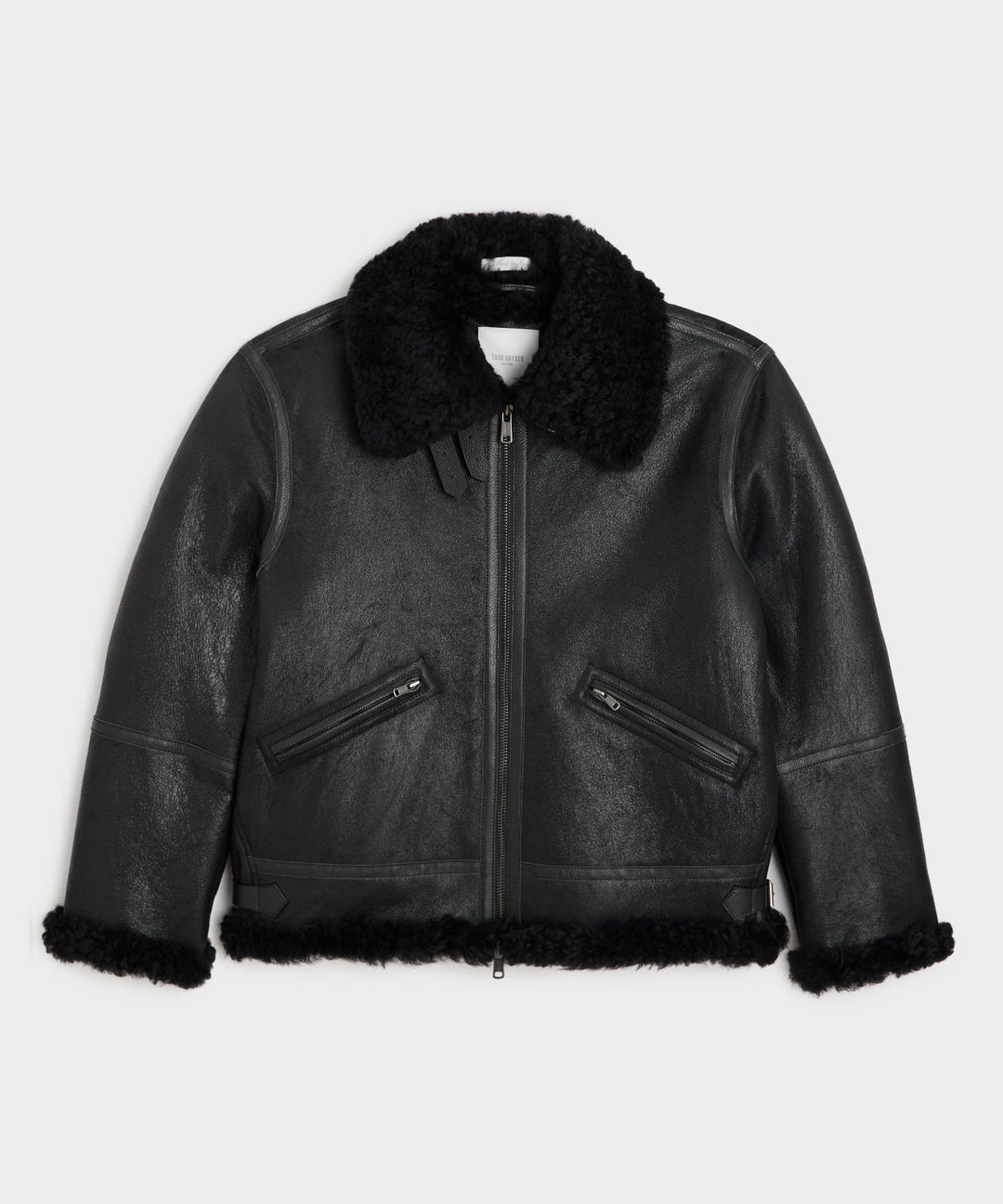 Bill | Veste aviator en cuir noir pour homme