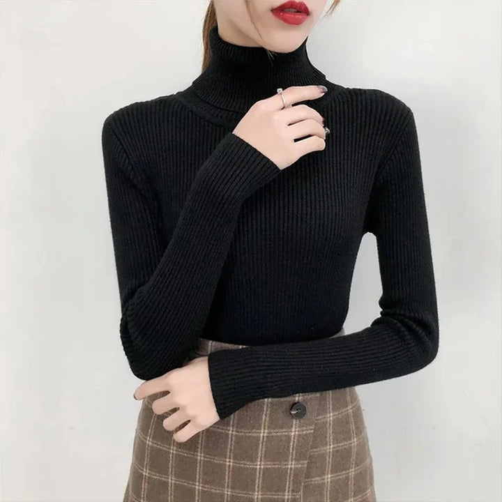Layla | Élégant Pull à Col Roulé pour Femmes