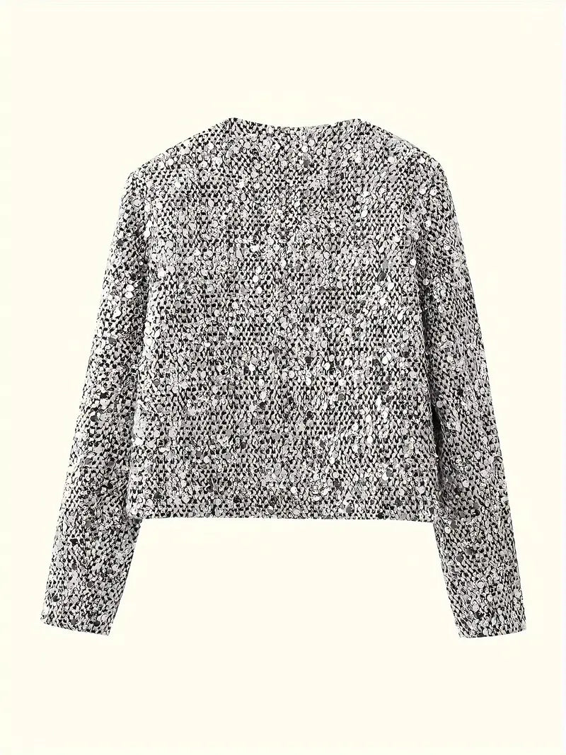 Lenora | Veste mi-saison élégante à paillettes pour Femmes