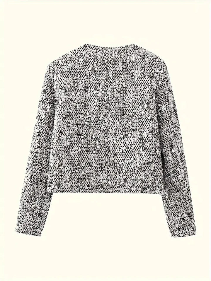 Lenora | Veste mi-saison élégante à paillettes pour Femmes