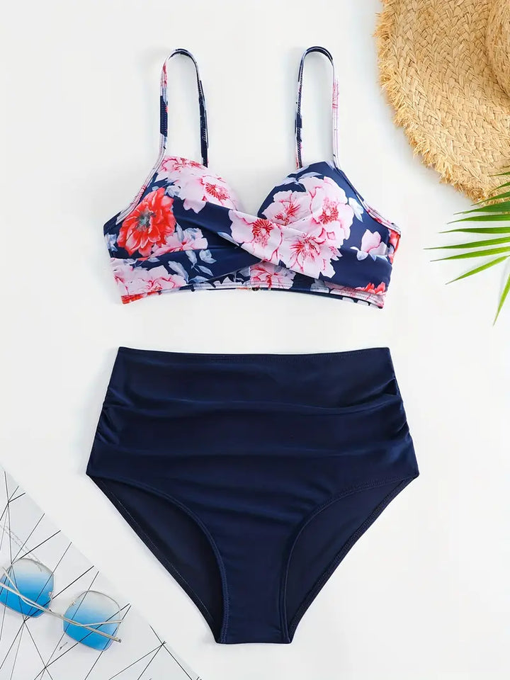 Lisa | Bikini élégant à imprimé tropical pour femmes