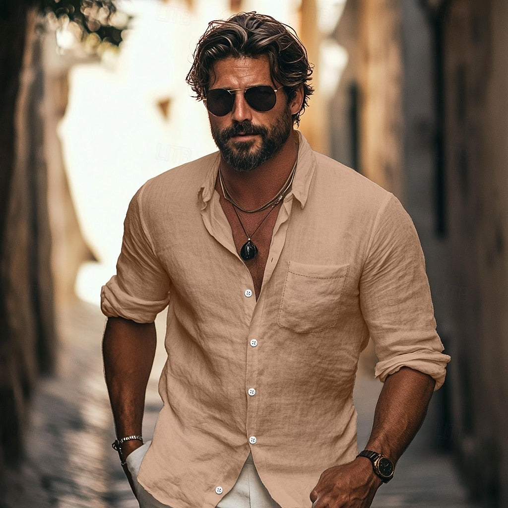 Luca - chemise en lin pour l'été 2