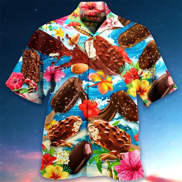Lyndon | Chemise Fantaisie Été Oversize pour Hommes