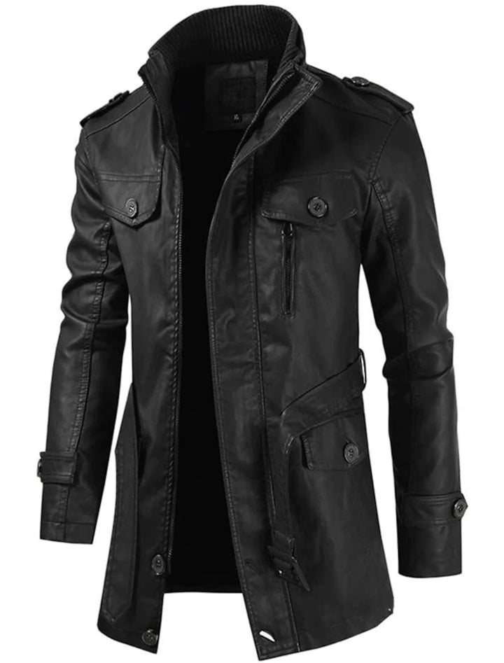 Peppe | Veste élégante en cuir pour hommes