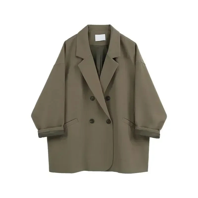 Megg | Blazer Vintage Coréenne Chic pour Femmes
