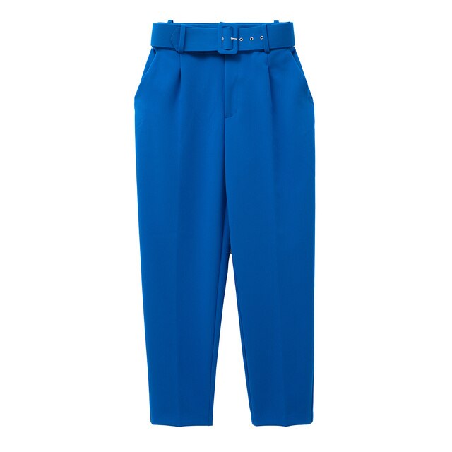 Mikhaela | Pantalon taille haute avec ceinture pour femmes