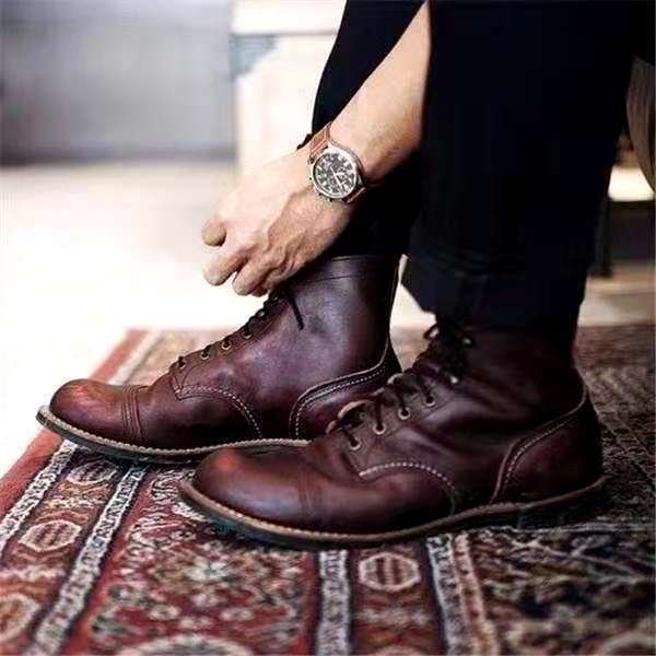 Dragos | Bottes rétro lacées élégantes homme