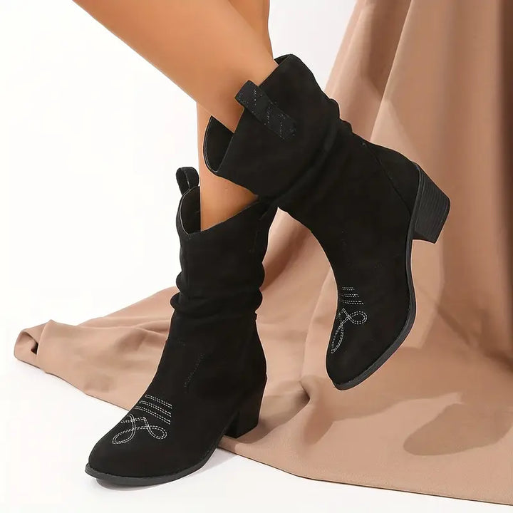 Nola | Bottes cowboy rétro slouchy pour femmes