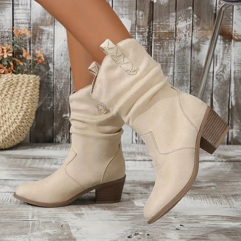 Nola | Bottes cowboy rétro slouchy pour femmes