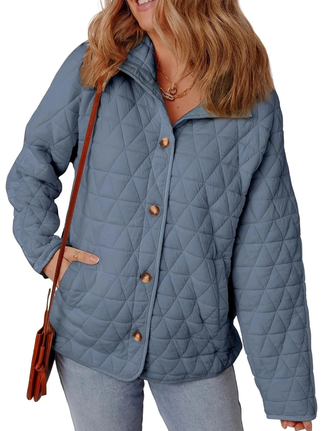 Vanesa - Manteau Oversize Élégant Matelassé à Boutons