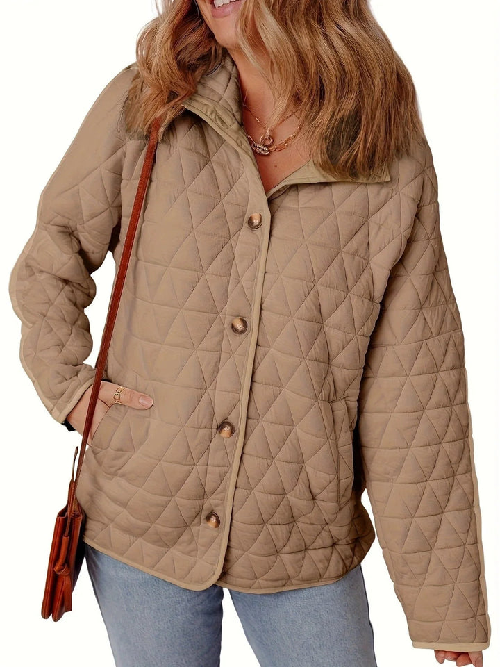 Vanesa - Manteau Oversize Élégant Matelassé à Boutons