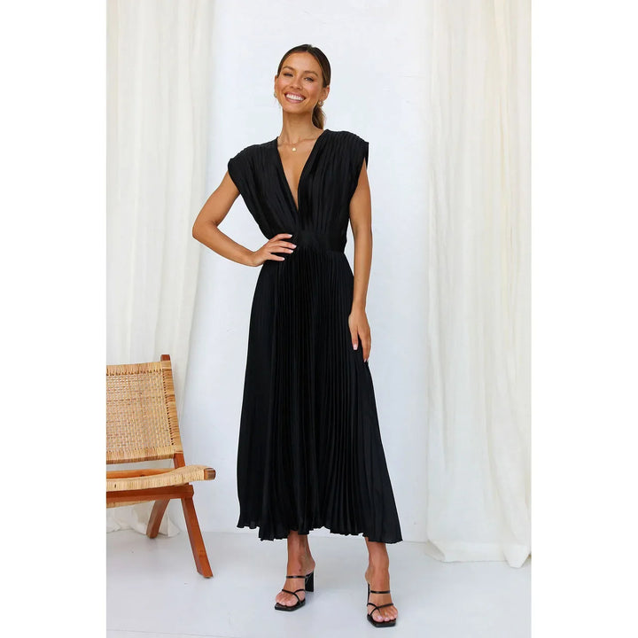 Perry | Élégante robe de soirée plissée pour Femmes